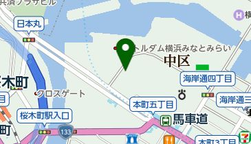 108.横浜北仲ノット (ドコモ・バイクシェア)の地図画像