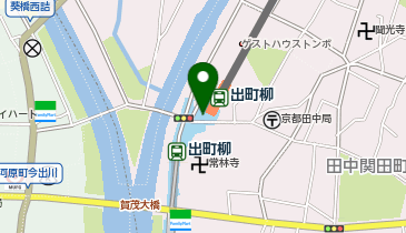 KT032-京阪出町柳駅前(7番出口) (bikeshareポート)の地図画像