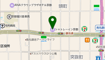 KT015-ホテルシャトレーイン京都 正面階段側 (bikeshareポート)の地図画像