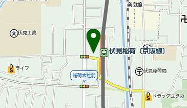 KT028-京阪伏見稲荷駅西 (bikeshareポート)の地図画像