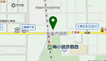 KT006-KYOCA京果会館(梅小路京都西駅 東側) (bikeshareポート)の地図画像