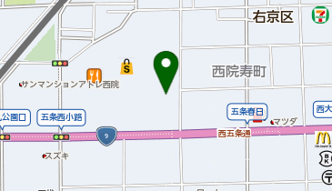 KT011-イオンモール京都五条(南東側) (bikeshareポート)の地図画像