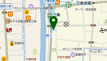 KT003-CAFETEL三条for Ladies (bikeshareポート)の地図画像