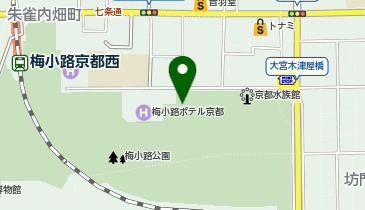 KT036-梅小路公園 (bikeshareポート)の地図画像