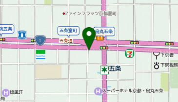 KT012-サン・クロレラ(五条駅4番出口) (bikeshareポート)の地図画像