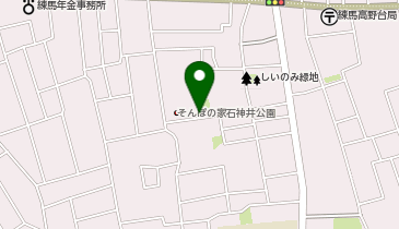 T2-84.石神井町二丁目緑地 (ドコモ・バイクシェア)の地図画像