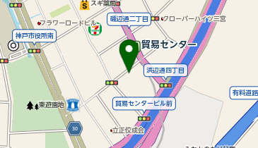 21.神戸サンボ-ホール前 (Kobelin)の地図画像