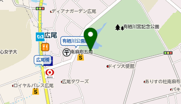 C2-27.有栖川宮記念公園第一 (ドコモ・バイクシェア)の地図画像