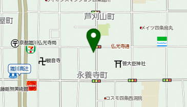 KT044-Wayfarer ホテル京都四条 (bikeshareポート)の地図画像