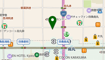 KT001-占出山町(四条烏丸) (bikeshareポート)の地図画像