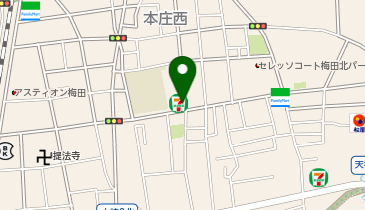 A-65.セブン-イレブン大阪本庄西2丁目店 (ドコモ・バイクシェア)の地図画像