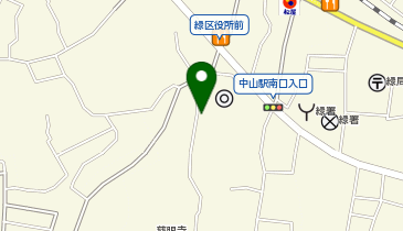 【M-010】緑区役所 (ドコモ・バイクシェア)の地図画像