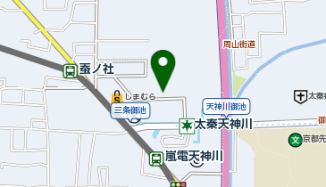 KT073-大衆酒場 天 太秦天神川店 (bikeshareポート)の地図画像