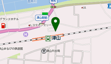 002.津山駅 北口広場 (bikeshareポート)の地図画像