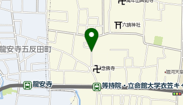 KT096-等持院駅(北側) (bikeshareポート)の地図画像