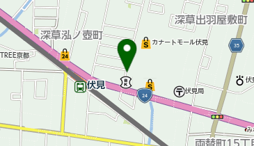 KT104-京都信用金庫 北伏見支店 (bikeshareポート)の地図画像