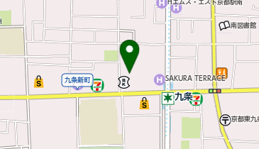 KT105-京都信用金庫 九条支店 (bikeshareポート)の地図画像