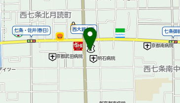 KT113-京都信用金庫 西大路支店 (bikeshareポート)の地図画像