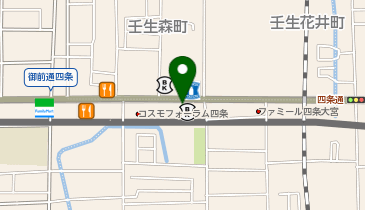 KT115-京都信用金庫 壬生支店 (bikeshareポート)の地図画像