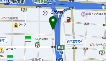 B-80.エステムコート堺筋本町2 (ドコモ・バイクシェア)の地図画像