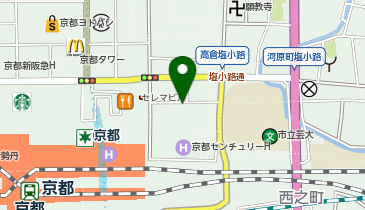 KT120-THE THOUSAND KYOTO (bikeshareポート)の地図画像