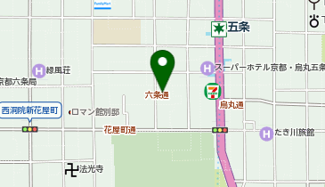 KT127-烏丸六条ホテル (bikeshareポート)の地図画像