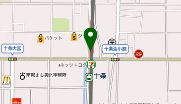 KT189-近鉄十条駅前 (bikeshareポート)の地図画像