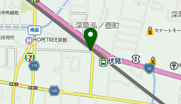 KT190-関西畳(近鉄伏見駅前) (bikeshareポート)の地図画像