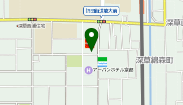 KT203-りゅうこく国際ハウス (bikeshareポート)の地図画像