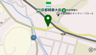 KT205-京都精華大学 学生食堂れあた (bikeshareポート)の地図画像