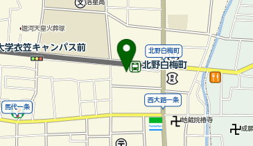 KT142-イズミヤ白梅町店(2F) (bikeshareポート)の地図画像