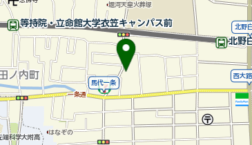 KT219-北野西白梅町(くるっとパーク) (bikeshareポート)の地図画像