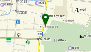 KT228-よしもと祇園花月前(GSパーク) (bikeshareポート)の地図画像