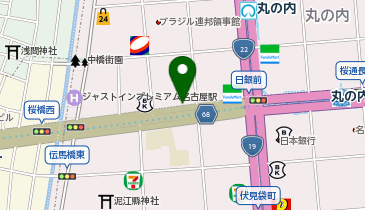 377.桜通丸の内ステーション (カリテコバイク)の地図画像