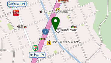 K1-154.大田池上病院 (ドコモ・バイクシェア)の地図画像