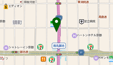 KT237-京都国際マンガミュージアム (bikeshareポート)の地図画像
