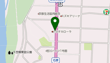 KT242-トヨタカローラ京都吉祥院店 (bikeshareポート)の地図画像