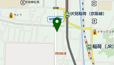 KT249-ファインブルーム伏見稲荷 (bikeshareポート)の地図画像