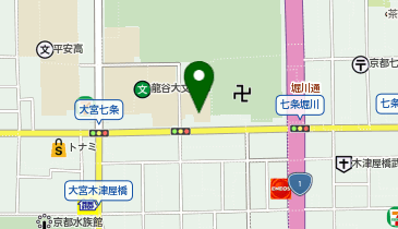 KT253-龍谷大学 大宮キャンパス東黌 (bikeshareポート)の地図画像