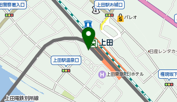U-02.上田駅温泉口 (上田市千曲市広域シェアサイクル)の地図画像