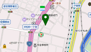 C1-85.富士ソフト汐留ビル (ドコモ・バイクシェア)の地図画像