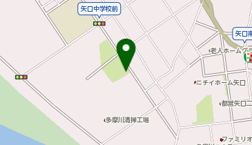 K1-156.下丸子多摩川公園 (ドコモ・バイクシェア)の地図画像