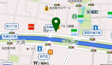 441.矢場町 (カリテコバイク)の地図画像