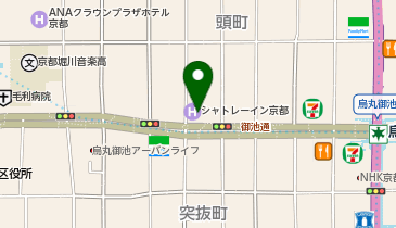 KT274-ホテルシャトレーイン京都 駐車場側 (bikeshareポート)の地図画像