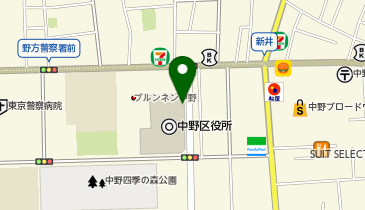N3-21.中野区役所新庁舎 (ドコモ・バイクシェア)の地図画像