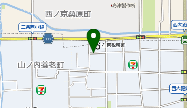 KT282-西院上花田町(右京税務署南側) (bikeshareポート)の地図画像