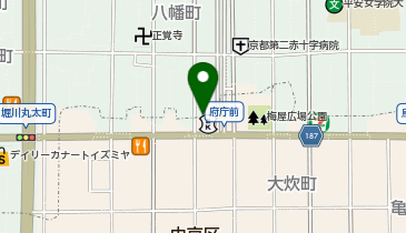 KT279-京都中央信用金庫 府庁前支店 (bikeshareポート)の地図画像