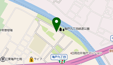 H1-213.亀戸九丁目住宅 (ドコモ・バイクシェア)の地図画像