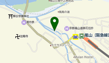 KT289-ホテルリバーサイド嵐山 (bikeshareポート)の地図画像