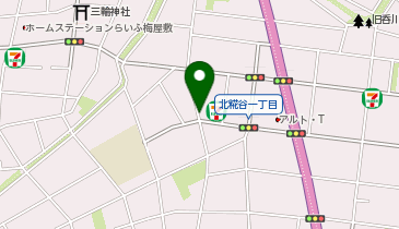 K1-162.セブン-イレブン 大田区北糀谷1丁目店 (ドコモ・バイクシェア)の地図画像